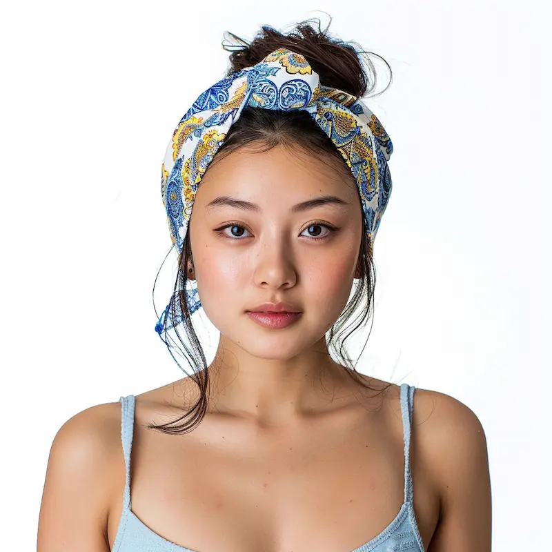 silk bandanas model