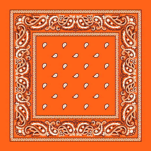 Bandana arancione Paisley pezzo unico 22x22 601220cc db29 41e8 a7ca 2d843043ee62 1.98fe30c4983ad19af38120c3671e1c47
