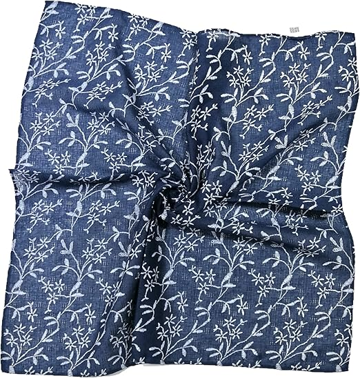 Blue Ditsy Floral Bandana