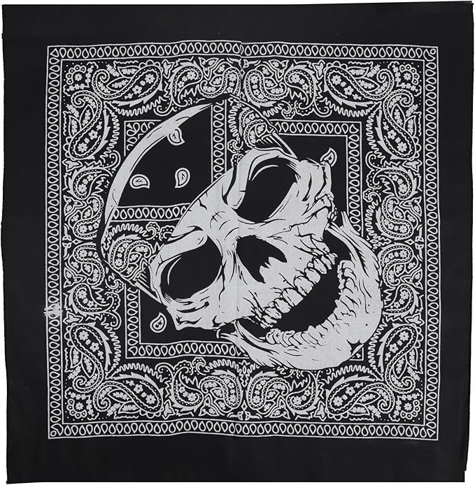 Bandana im klassischen Totenkopf-Design
