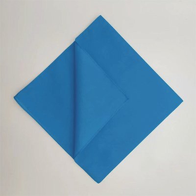 solid blue bandana