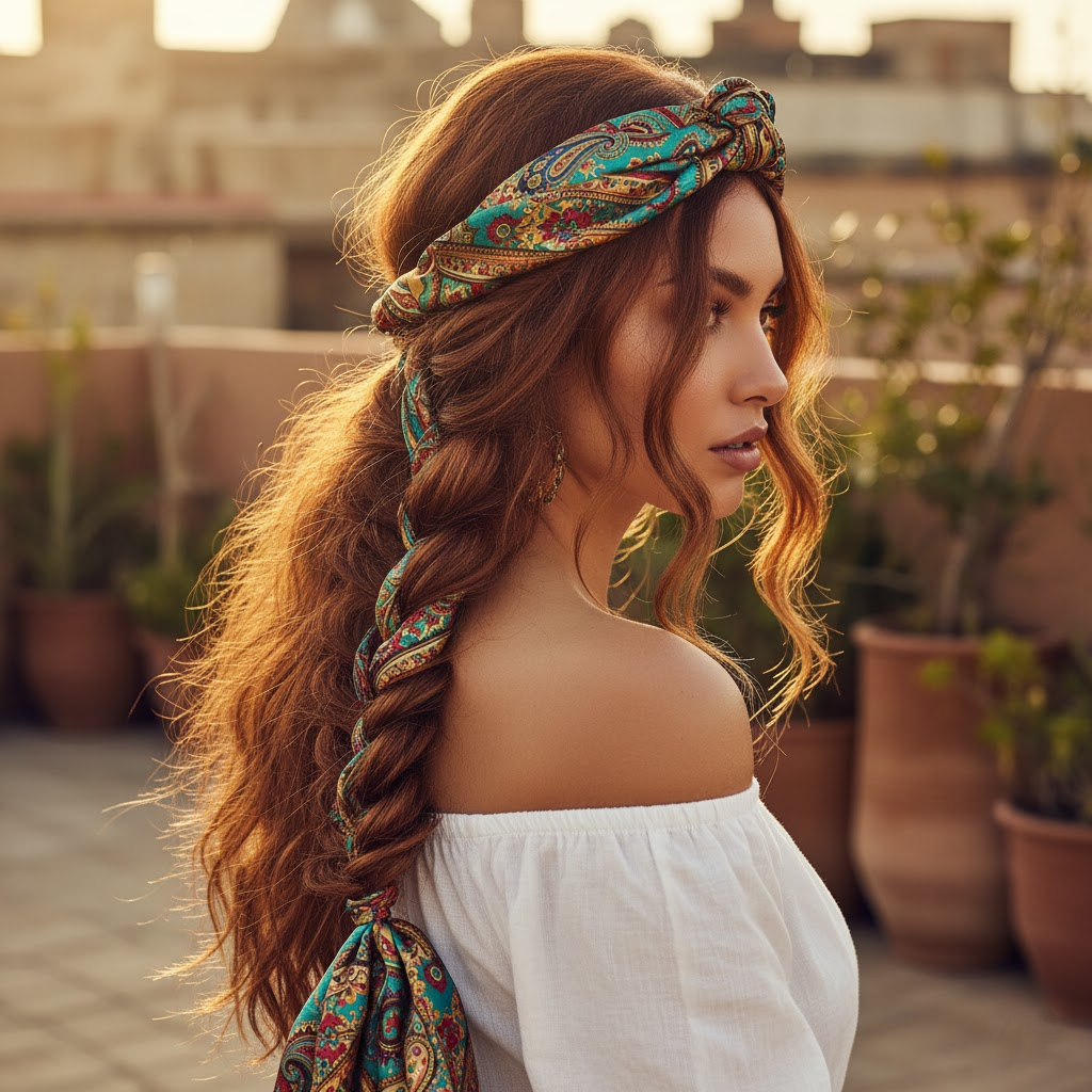 The Ultimate Guide: 9 Ways to Style Long Hair with Headband 3 F9E8579C3BFED7C285E6228F25FB17AF