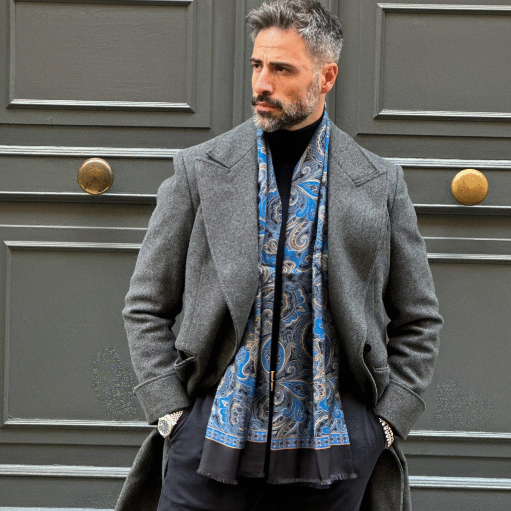 How to Wear a Men's Silk Scarf: 8 Essential Styles to Master 2 微信图片 20251028143904 81 4