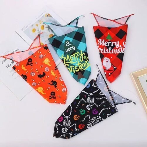 Wholesale Christmas dog bandanas collection 2025 holiday trends.