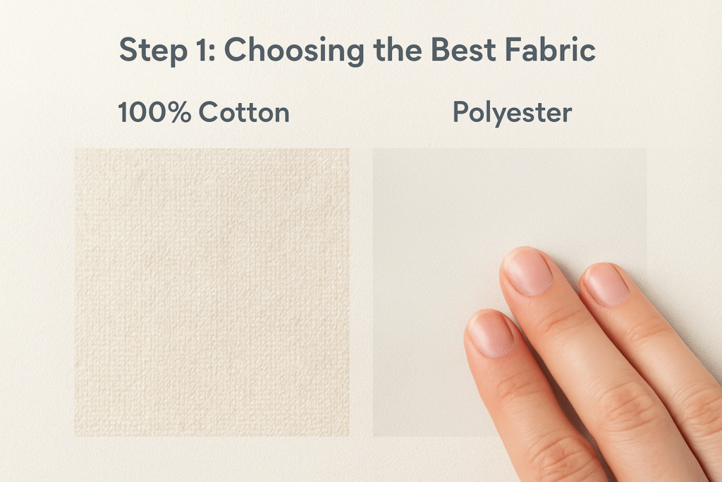 cotton poplin vs polyester bandana fabric texture