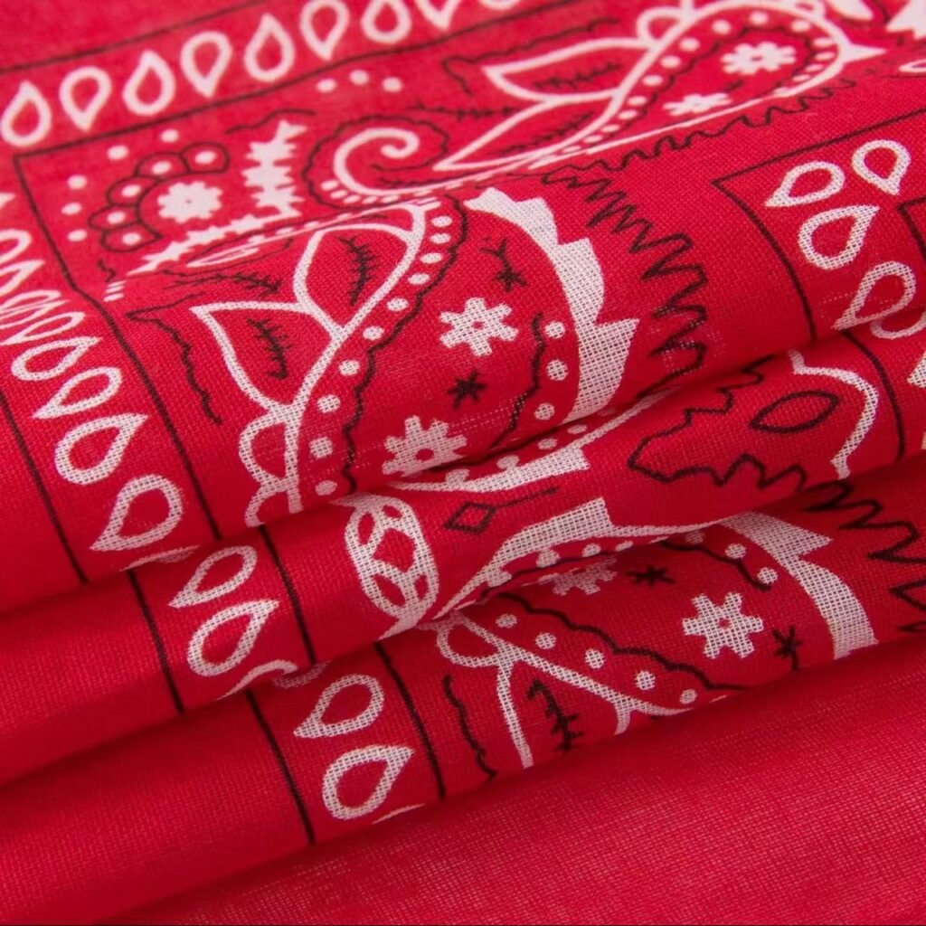 The Ultimate Guide to Bandana Fabric: Simple, Honest, & Easy to Understand 2 100 percent cotton bandana fabric texture