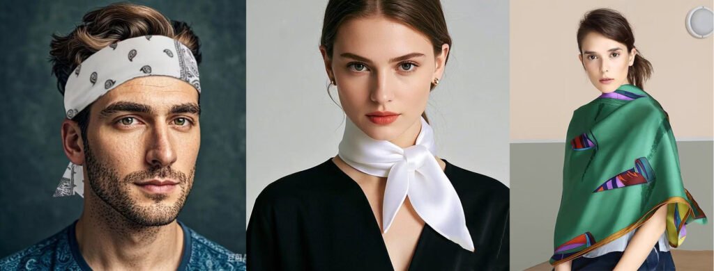 Silk vs. Satin vs. Cotton: Which Bandana Material is Right for You? 3 silk bandana size guide wearing styles