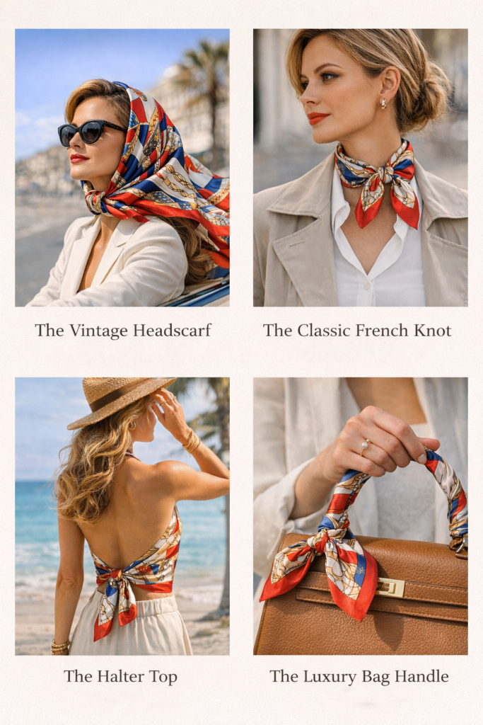 Why the 90cm Silk Scarf is the "Gold Standard" of Luxury (Plus 4 Ways to Style It) 3 fcc3cc147c442aed0b1f850679fbcdb1